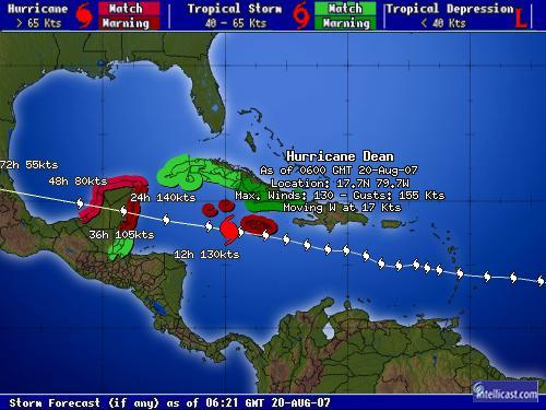 Hurricane Dean Jamaica