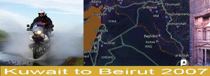 Kuwait to Beirut on a BMW R1150GS