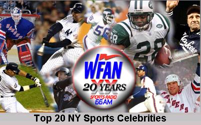 WFAN: Top 20 Sports Celebrities of the Last 20 Years Poll