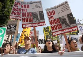 Manifestación por la guerra