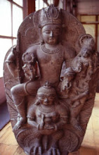 Vishnu and Vaishnavi on Garuda. 12th Century, Verinag, Kashmir.