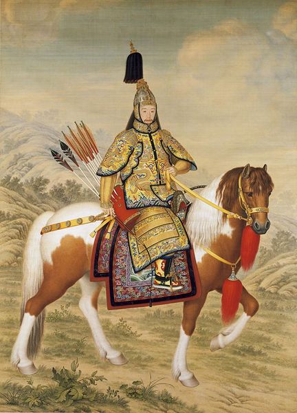 [432px-The_Qianlong_Emperor_in_Ceremonial_Armour_on_Horseback.jpg]