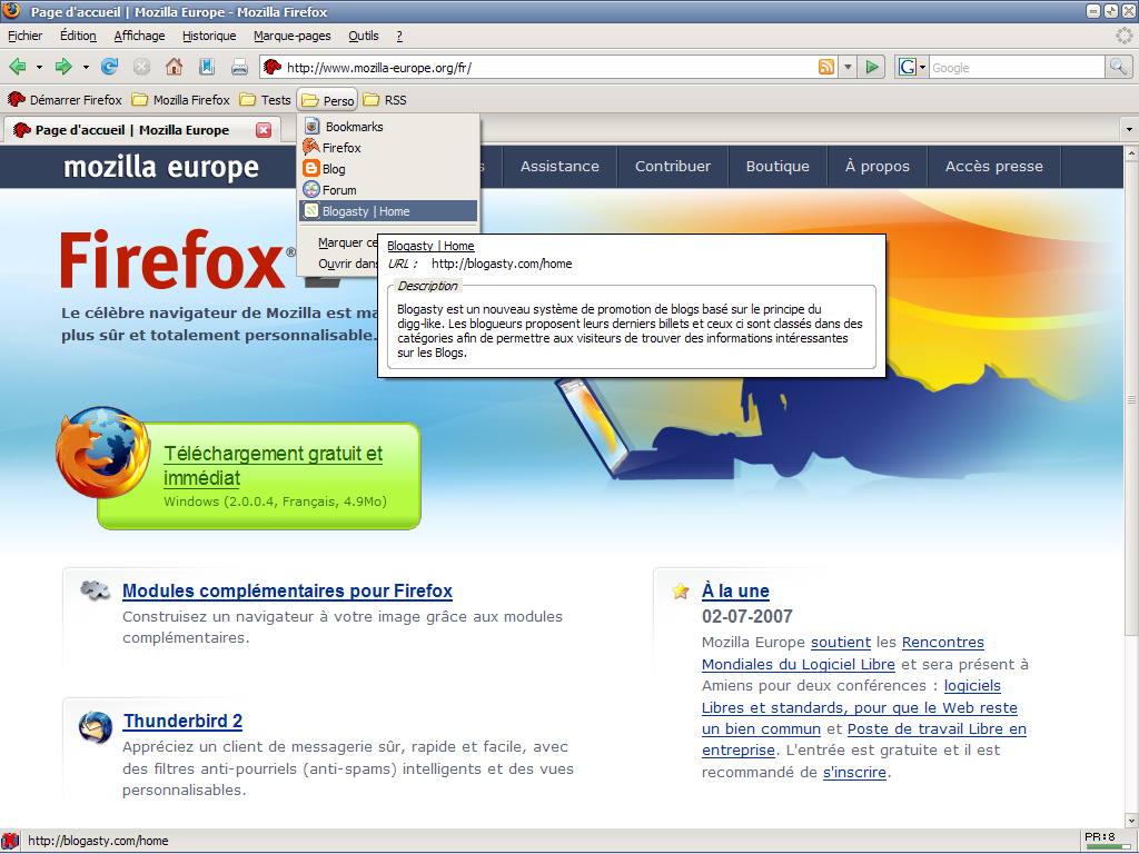 firefox boox marque-pages
