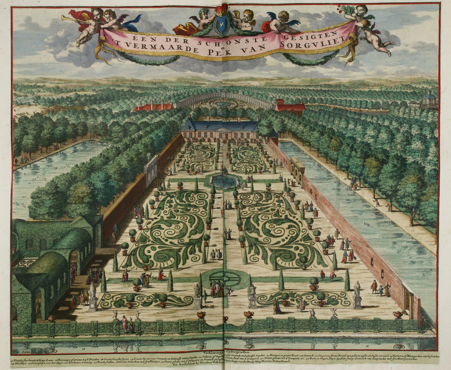 One of the most beautiful views of the parterre of the park of Sorgvliet [Zorgvliet]