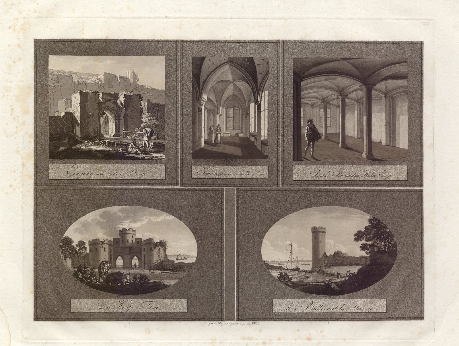 Marienburg Castle print from 1799