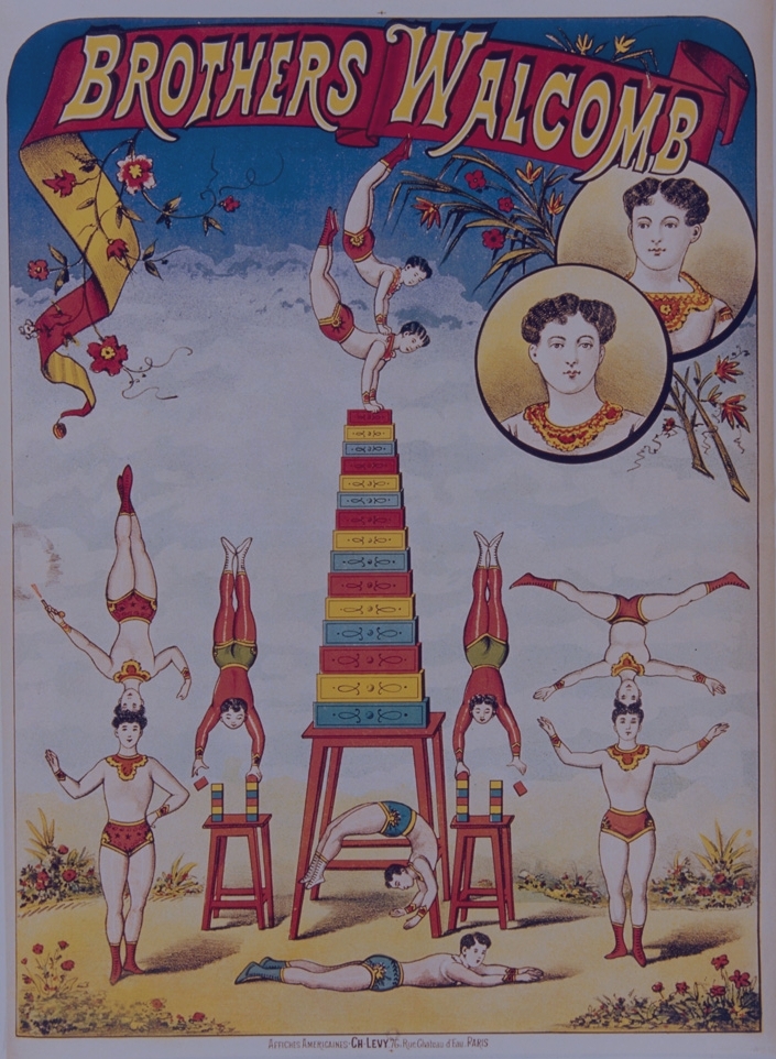 Brothers Walcomb - circus poster