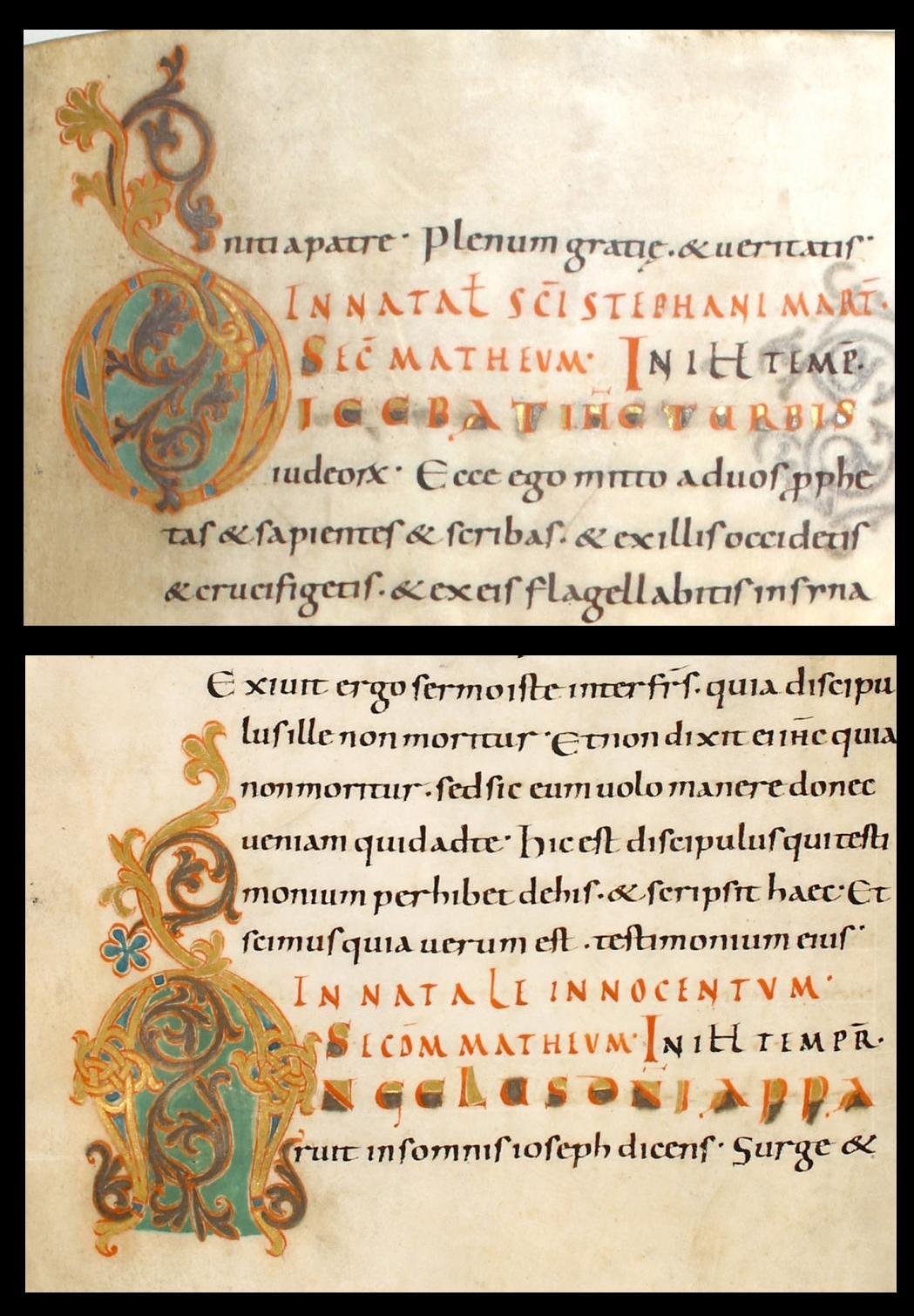 manuscript writing from german monastery