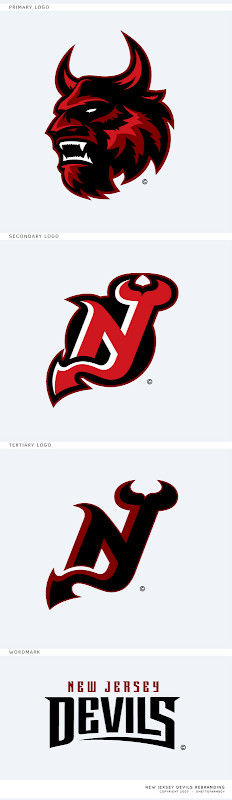 Quick mock of the new alternate with a standard logo : r/devils