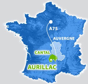 Carte d'Aurillac