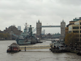 Tower Bridge and military ship