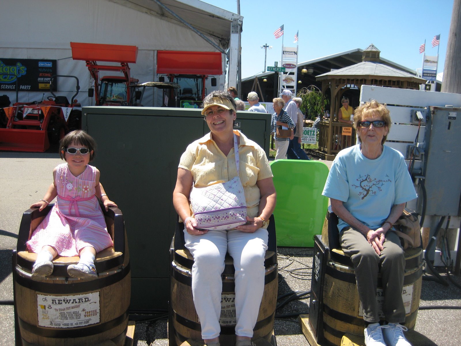 Esther, Ya-ya, and Gramer at the Porter County Fair