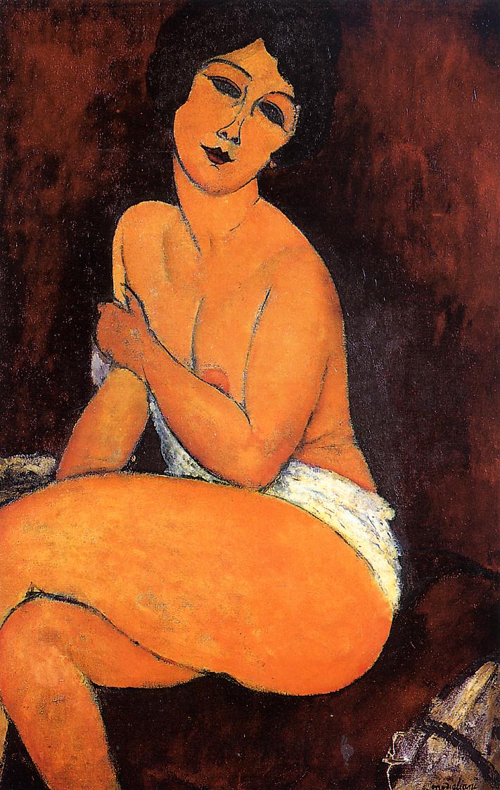 [Modigliani,+Nu+assis+sur+un+divan+(Belle+romaine),+Seated+Nude+on+Divan,+1917,+Private+collection.jpg]