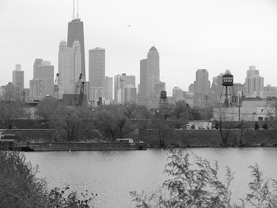 black and white chicago skyline. Chicago#39;s skyline in color