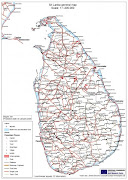 Sri lanka map