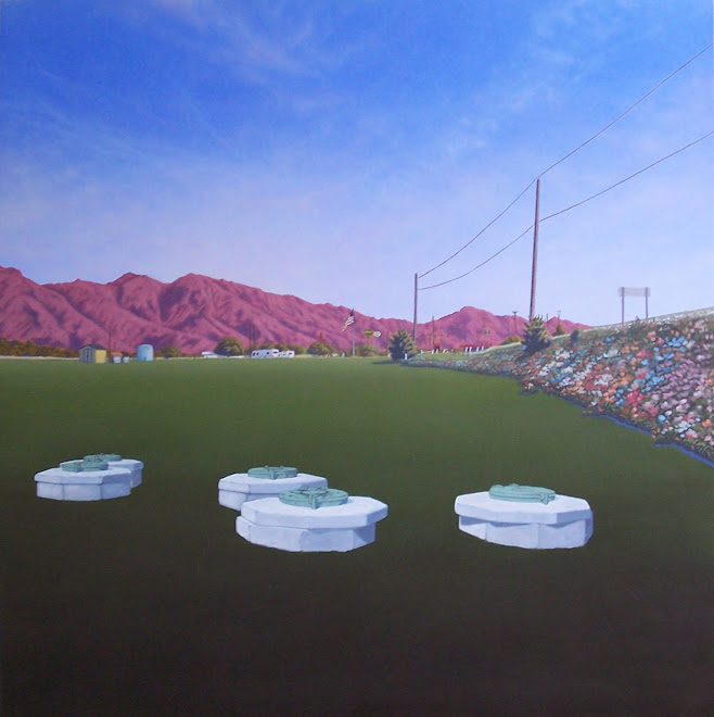 "Transplant Series: Wastewater Access"  2006, acrylic, oil on panel, 24" x 24"