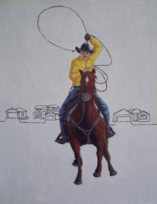 "Ranch Style"  2007, oil on canvas, 9" x 12"
