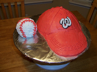 ball cap and ball cake