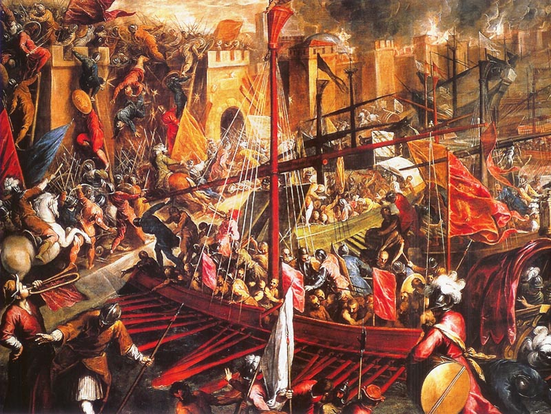 [batalla+entre+Cruzados+y+Bizantinos+en+las+murallas+marítimas+de+Constantinopla.jpg]