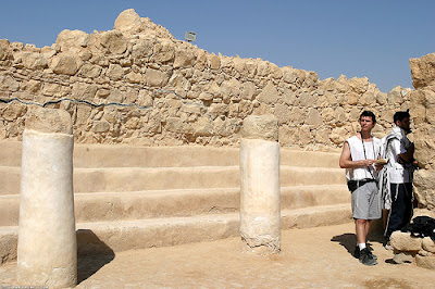 ancient synagogue at masada