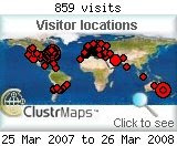 2007 Visitors Map
