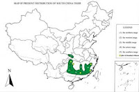 La carte des derniers tigres de Chine