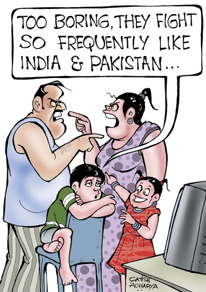 World of an Indian cartoonist!: India-Pakistan cricket, so  borrrrrrrrrringgggggggggggg!