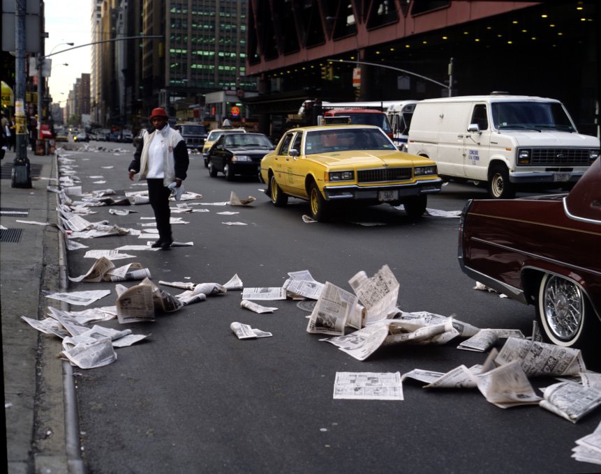 [US-NY-NYC-New-York-Port-Authority-Terminal-cars-discarded-newspaper-litter-AJHD.jpg]