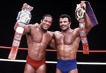 Dad & Tony Atlas as W.W.E. Tag Team Champions