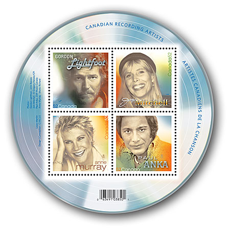 Bloc-feuillet 4 timbres