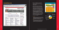 A sample spread showing a study of the use of space on About.com
