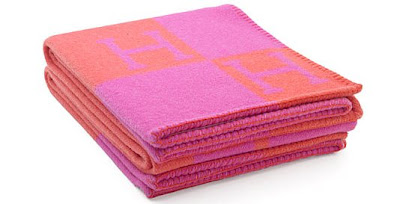 pink hermes blanket