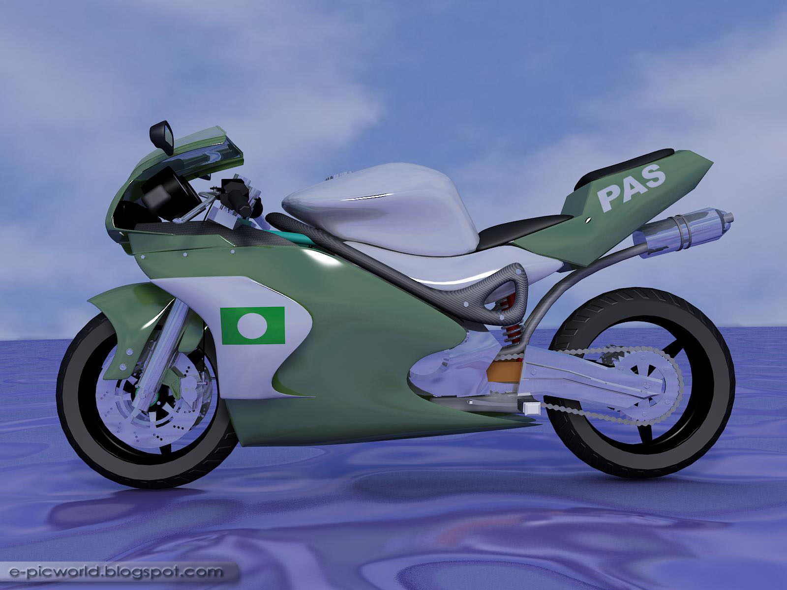 7 gambar grafik 3D motosikal dari saya - Unikversiti