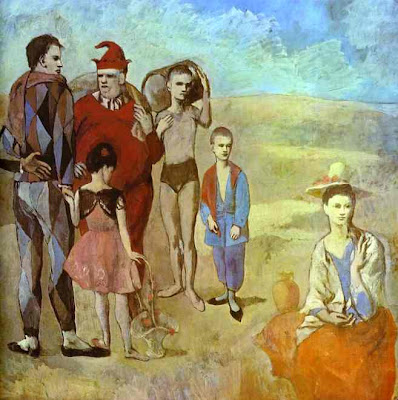 Familia de saltimbanquis ,Famille de saltimbanques, Picasso