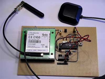Interfacing microcontroller avr to GPS mobile phone
