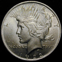 [Picture of 1 Oz Silver Peace Dollar]