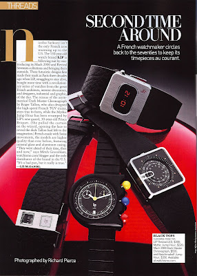 LIP Watches in Mens Vogue and Surface Magazine