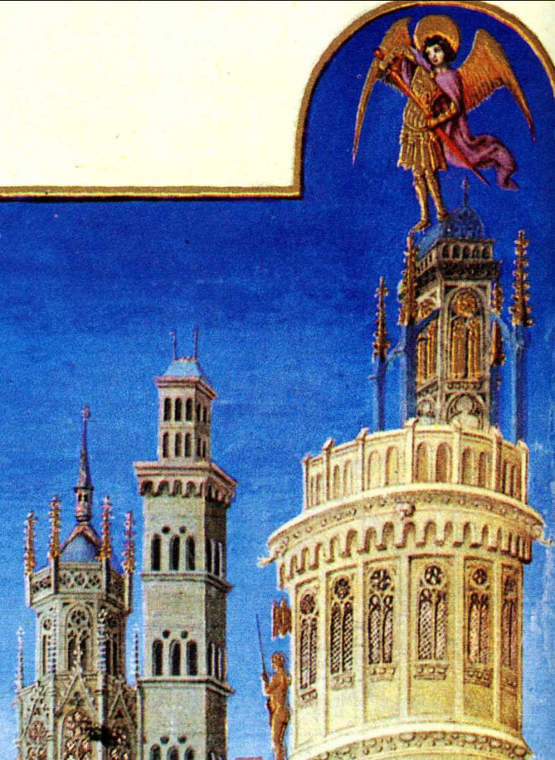 Castel Sant'Angelo em iluminura medieval