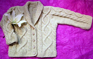 ABC Knitting Patterns - Baby Ripple Cardigan.