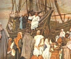 "Jesus teaching from a boat" - James Tissot