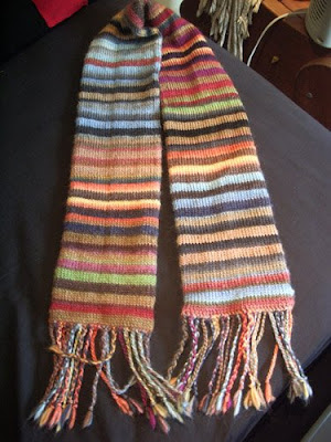 Knitted Stripe Scarf Pattern | 1000 Free Patterns