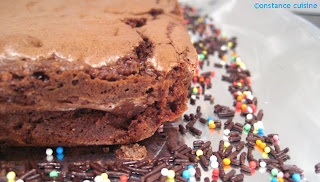 recettes dessert Brownies aux Amandes Effilées
