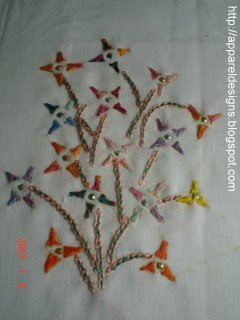 Saree Embroidery,Zari Embroidery,Applique Design Embroidery