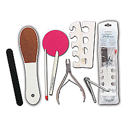 picture of pediments and tools for manicures and pedicures