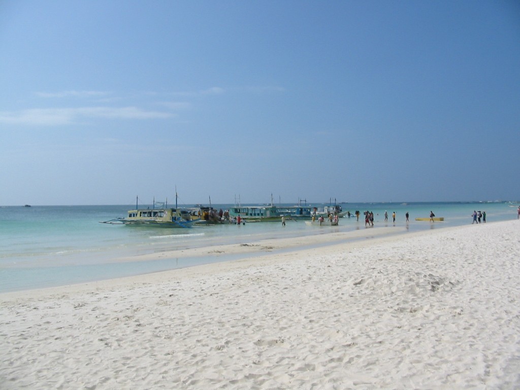 Boracay - Ankunft mit dem Boot am White Beach