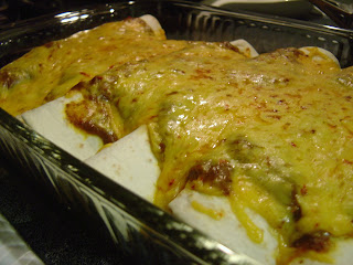 Cheesy Enchiladas with Chili Gravy